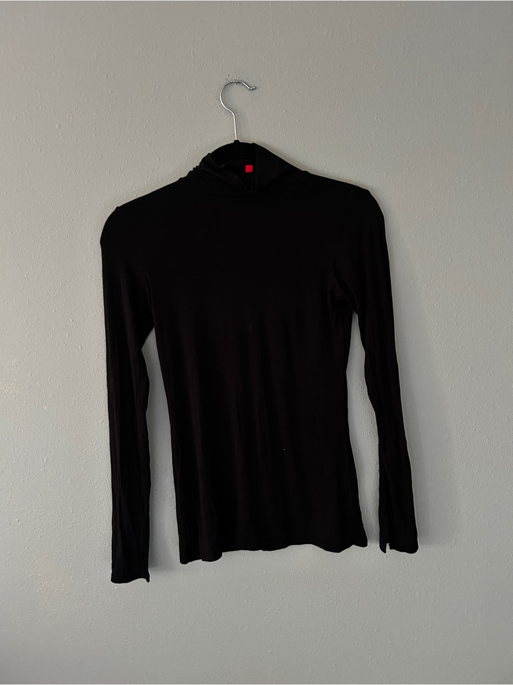 SPANX Black Turtleneck Slim Top